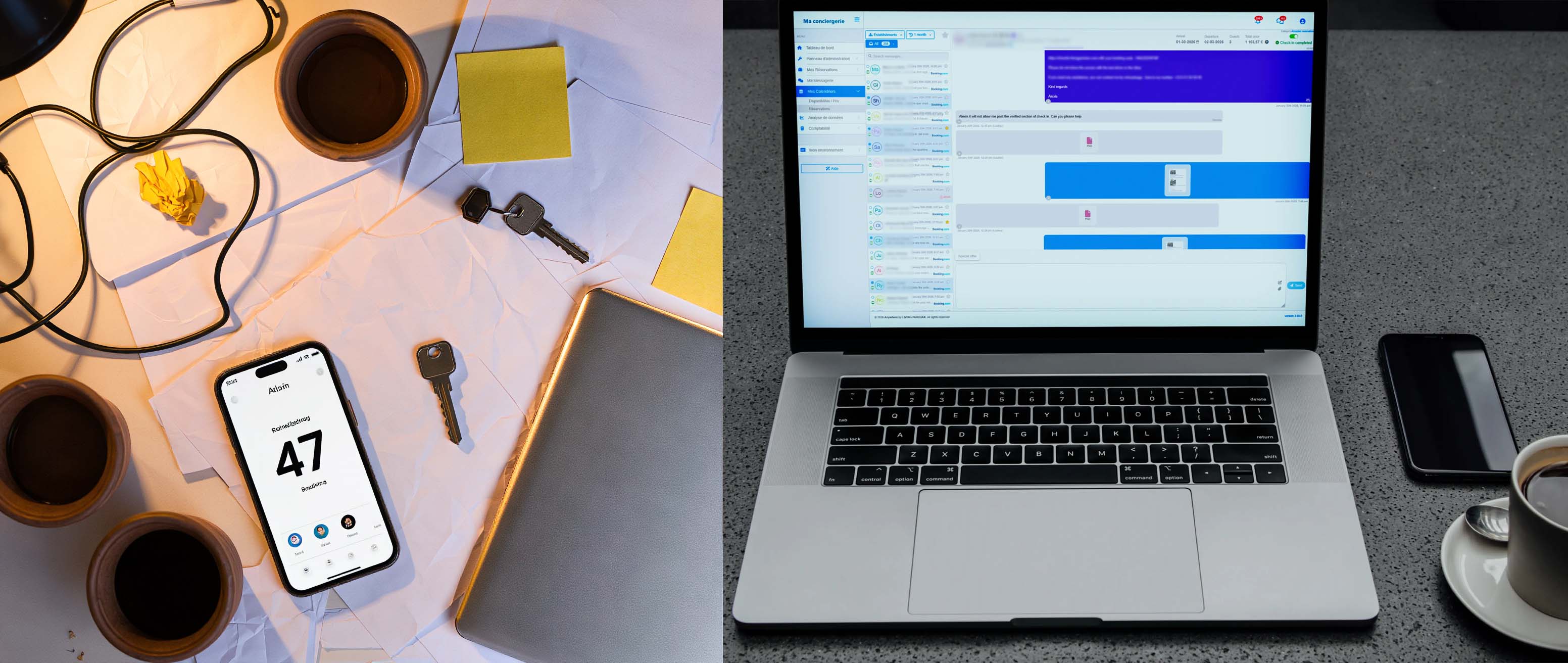 Avant et après : du chaos des post-its au tableau de bord Anywhere organisé