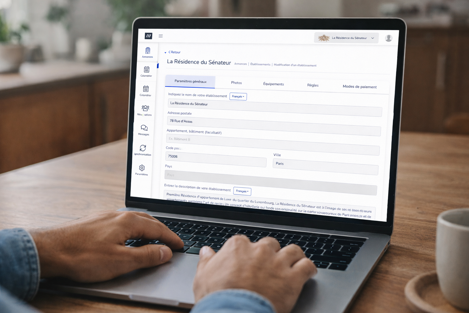 Paiements et messagerie voyageurs